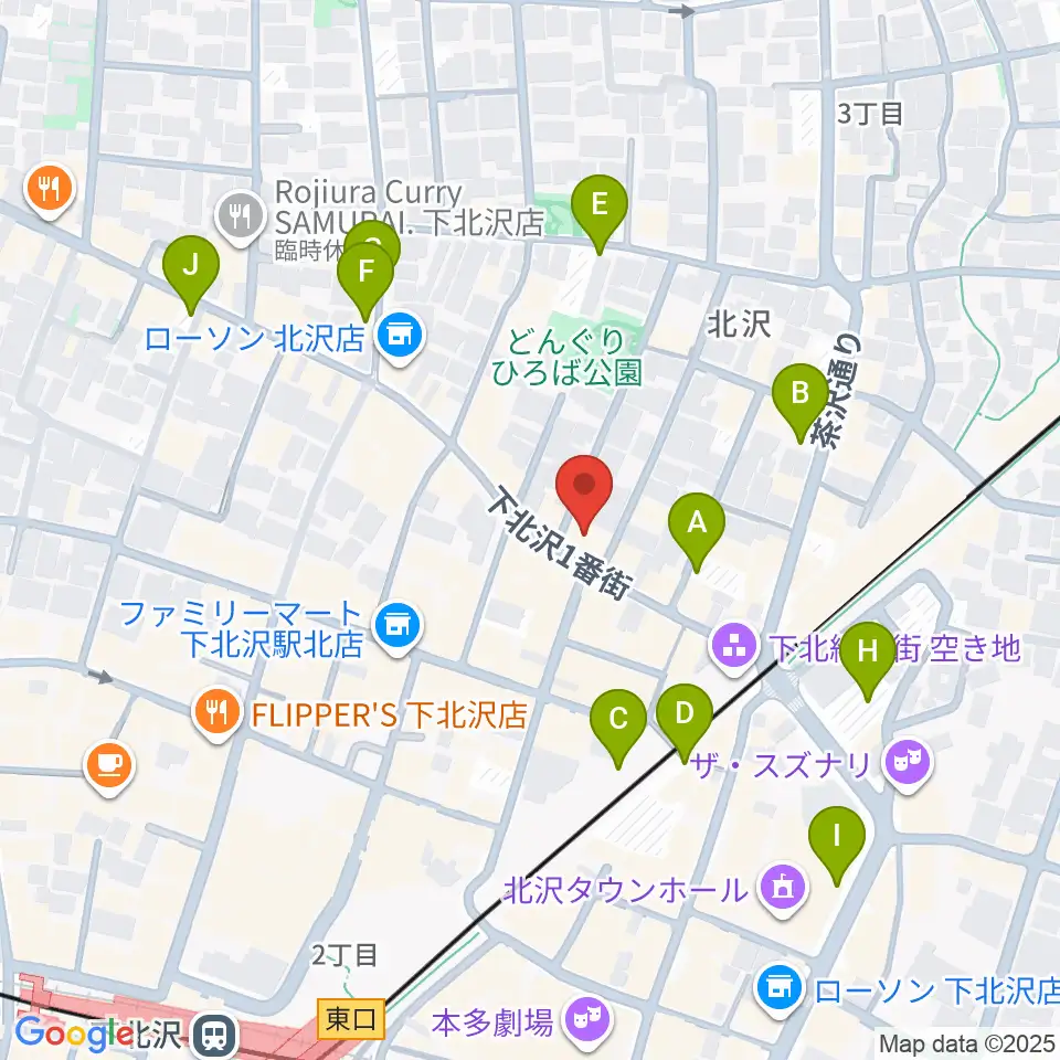 下北沢アーチスト周辺の駐車場・コインパーキング一覧地図