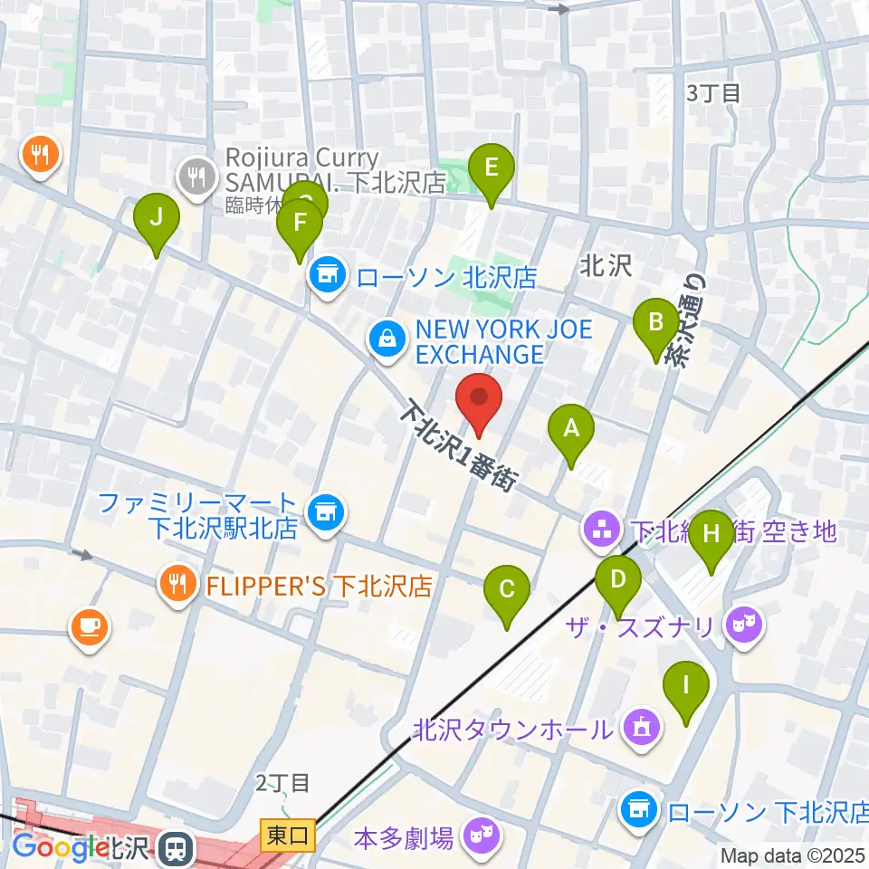 下北沢アーチスト周辺の駐車場・コインパーキング一覧地図