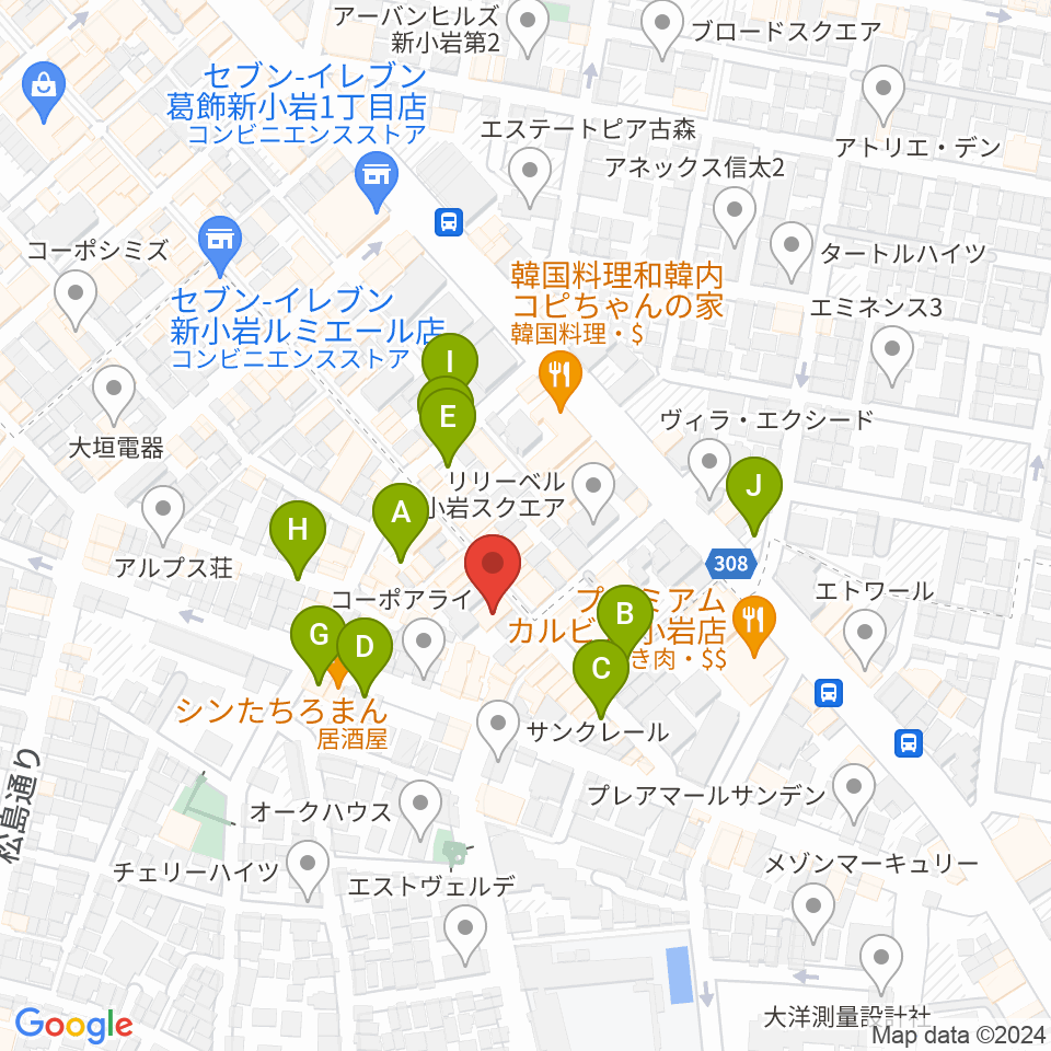 新小岩チッピー周辺の駐車場・コインパーキング一覧地図