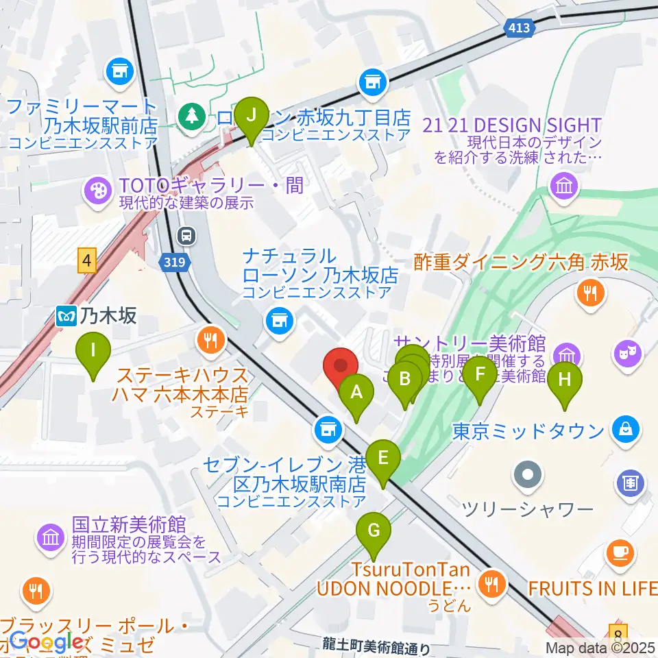 六本木オールオブミークラブ周辺の駐車場・コインパーキング一覧地図