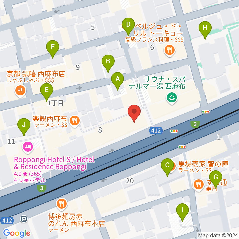 西麻布 新世界周辺の駐車場・コインパーキング一覧地図