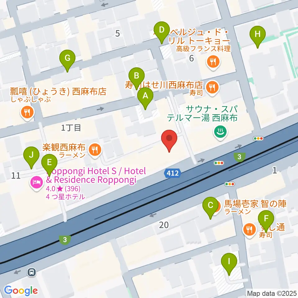 西麻布 新世界周辺の駐車場・コインパーキング一覧地図