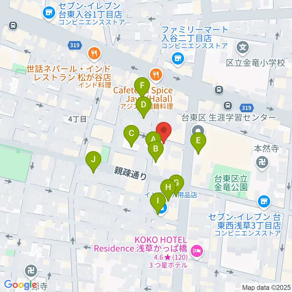 入谷なってるハウス周辺の駐車場・コインパーキング一覧地図