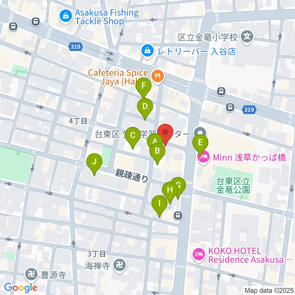 入谷なってるハウス周辺の駐車場・コインパーキング一覧地図