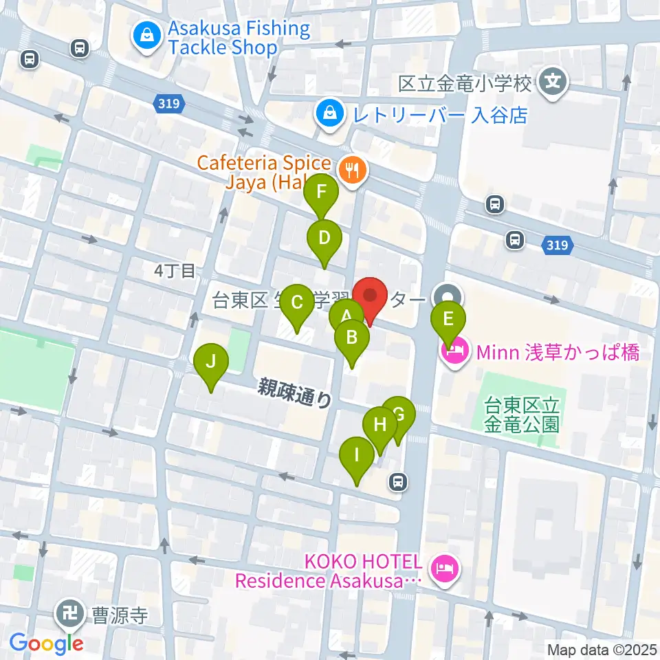 入谷なってるハウス周辺の駐車場・コインパーキング一覧地図