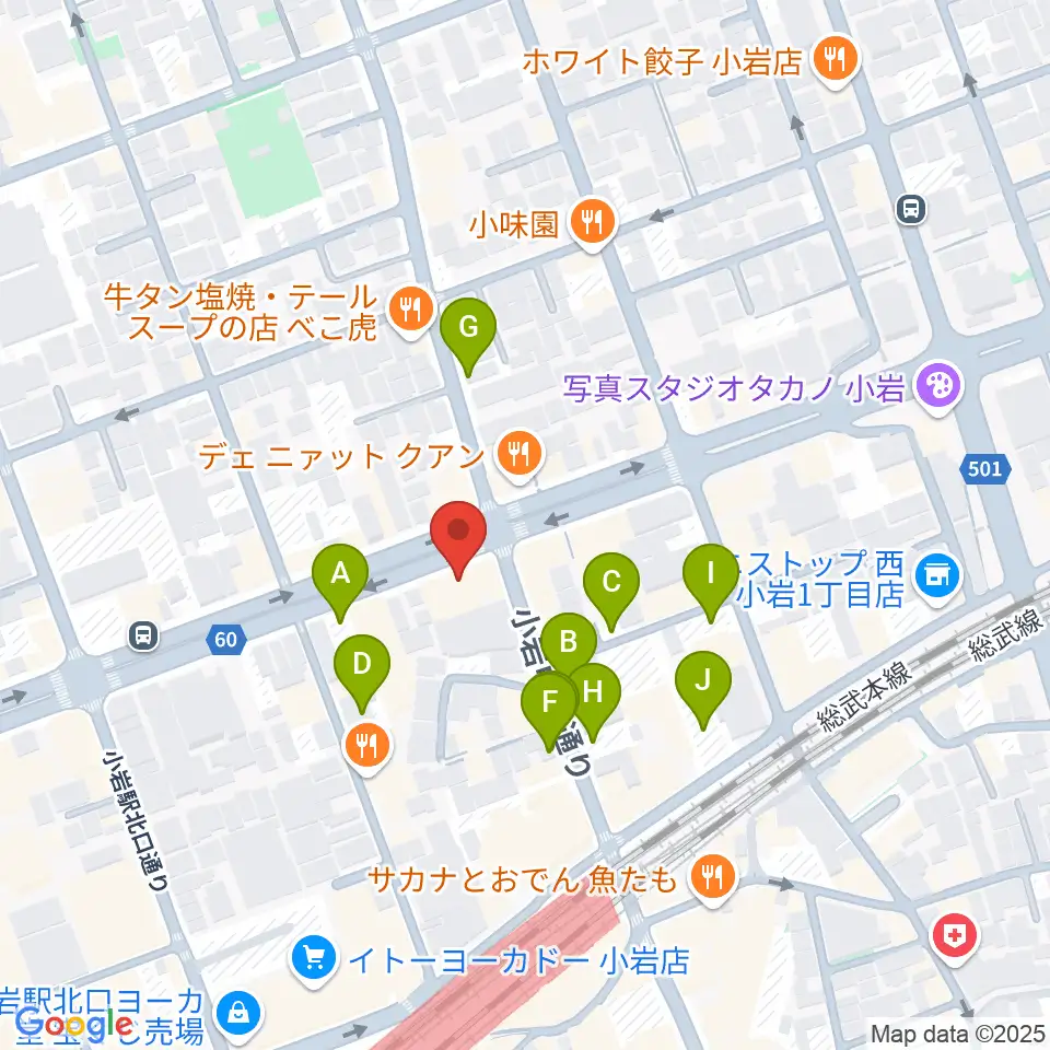 小岩オルフェウス周辺の駐車場・コインパーキング一覧地図