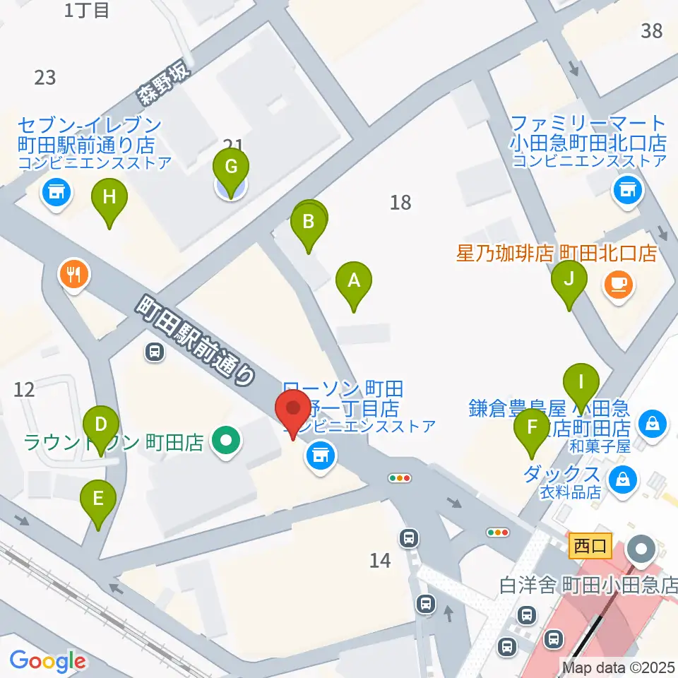 町田ニカズ周辺の駐車場・コインパーキング一覧地図