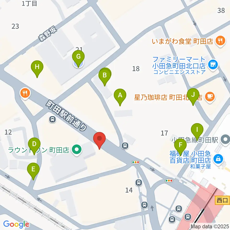 町田ニカズ周辺の駐車場・コインパーキング一覧地図