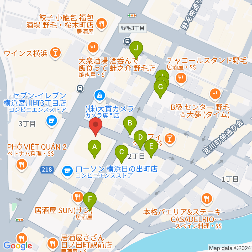 Sam's Bar周辺の駐車場・コインパーキング一覧地図