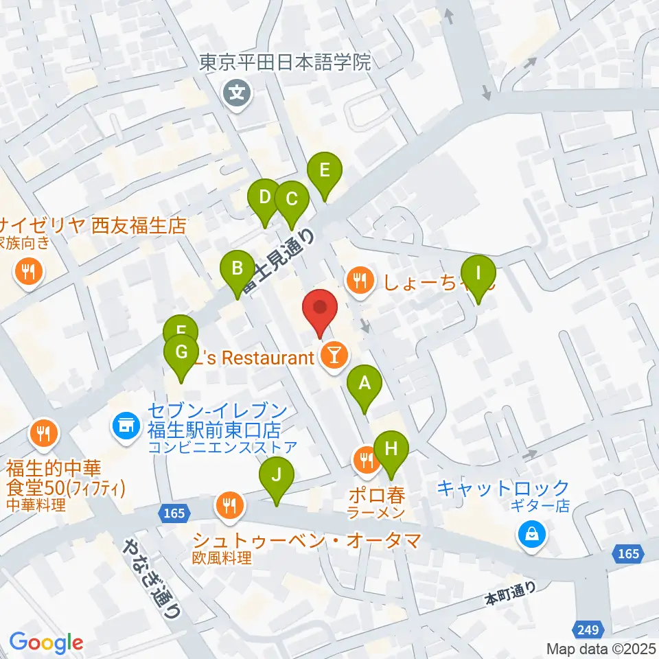 福生チキンシャック周辺の駐車場・コインパーキング一覧地図