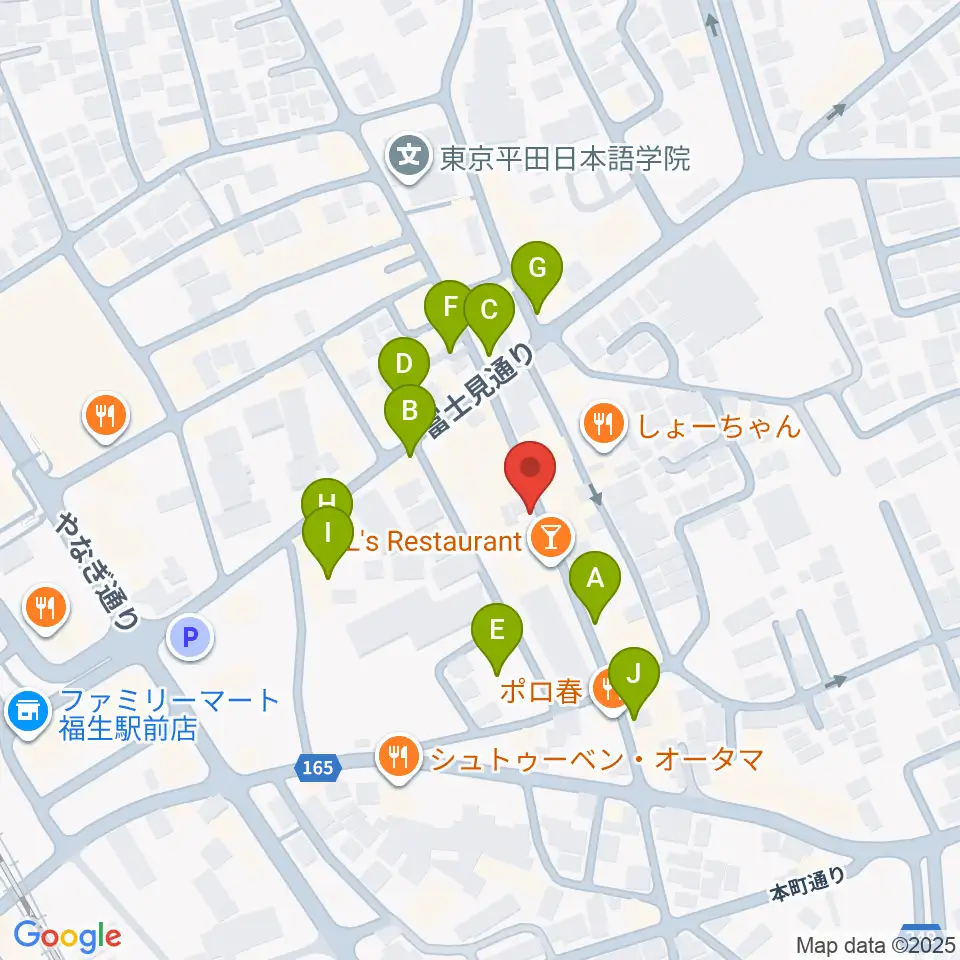 福生チキンシャック周辺の駐車場・コインパーキング一覧地図