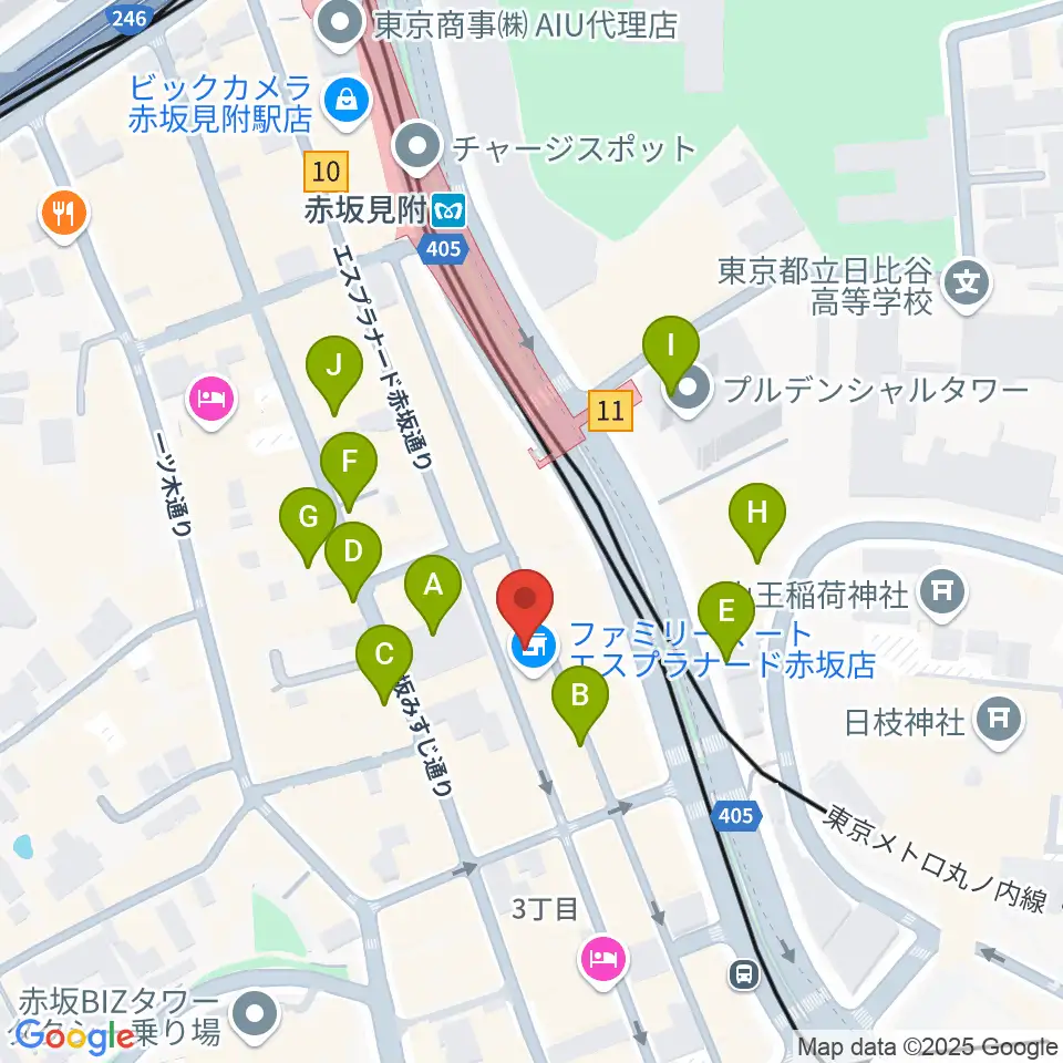 橋の下周辺の駐車場・コインパーキング一覧地図