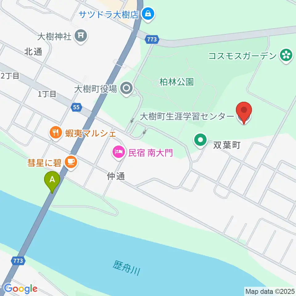 大樹町生涯学習センター周辺の駐車場・コインパーキング一覧地図