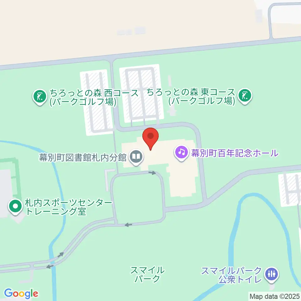 幕別町百年記念ホール周辺の駐車場・コインパーキング一覧地図