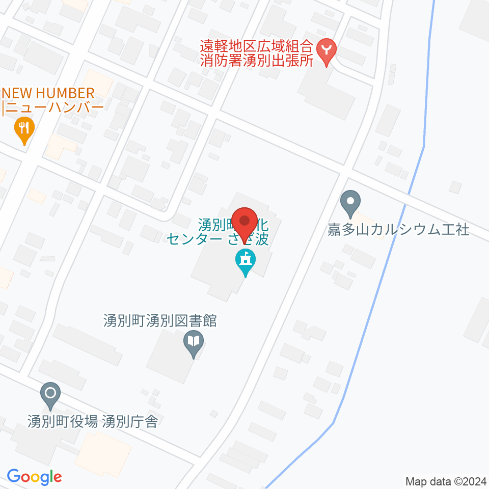 湧別町文化センターさざ波周辺の駐車場・コインパーキング一覧地図