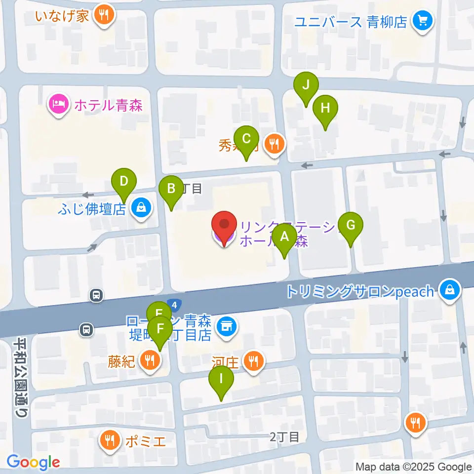 リンクステーションホール青森周辺の駐車場・コインパーキング一覧地図