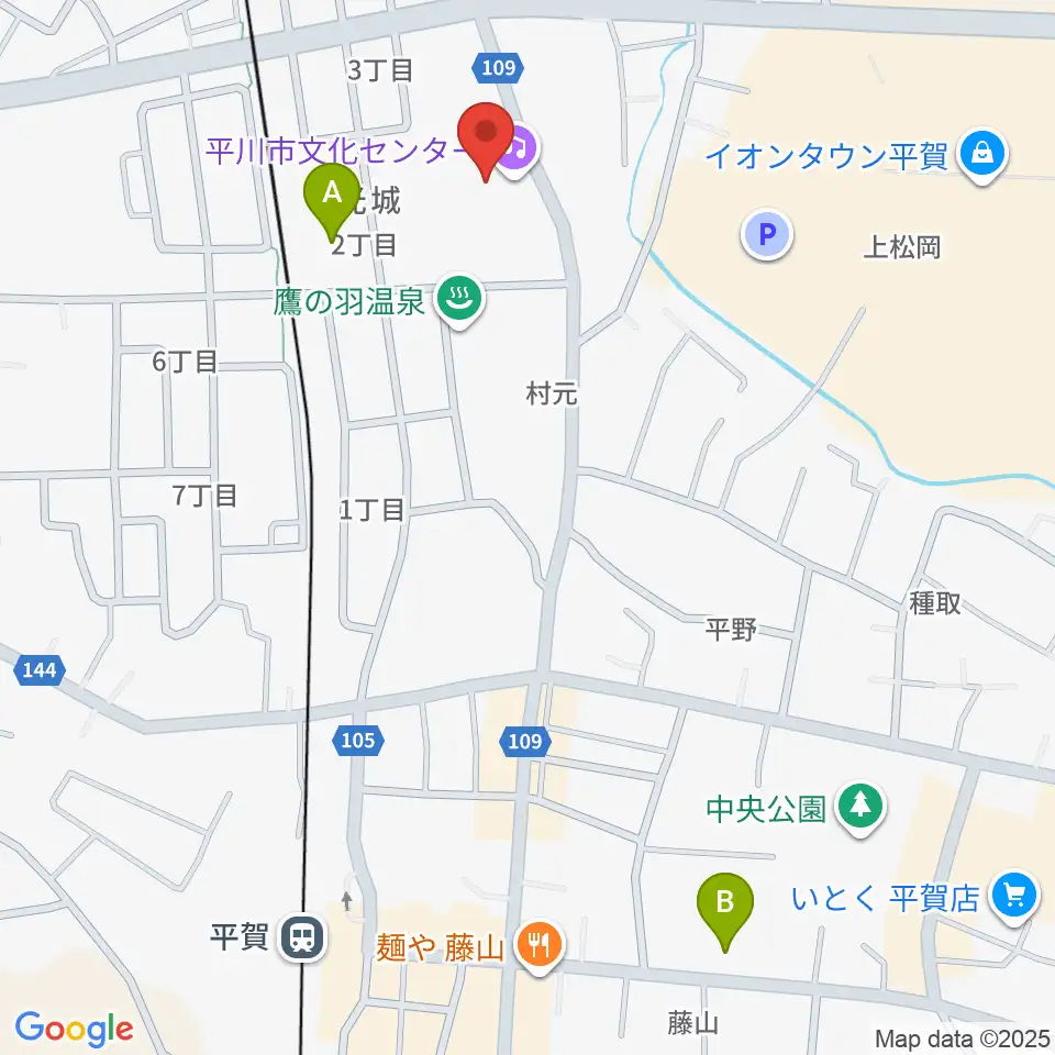 平川市文化センター周辺の駐車場・コインパーキング一覧地図