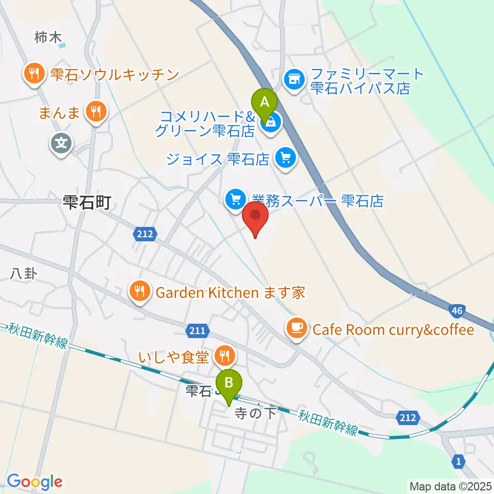 雫石町中央公民館 野菊ホール周辺の駐車場・コインパーキング一覧地図
