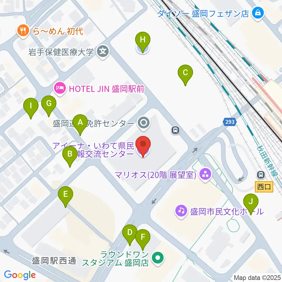 キオクシアアイーナ周辺の駐車場・コインパーキング一覧地図