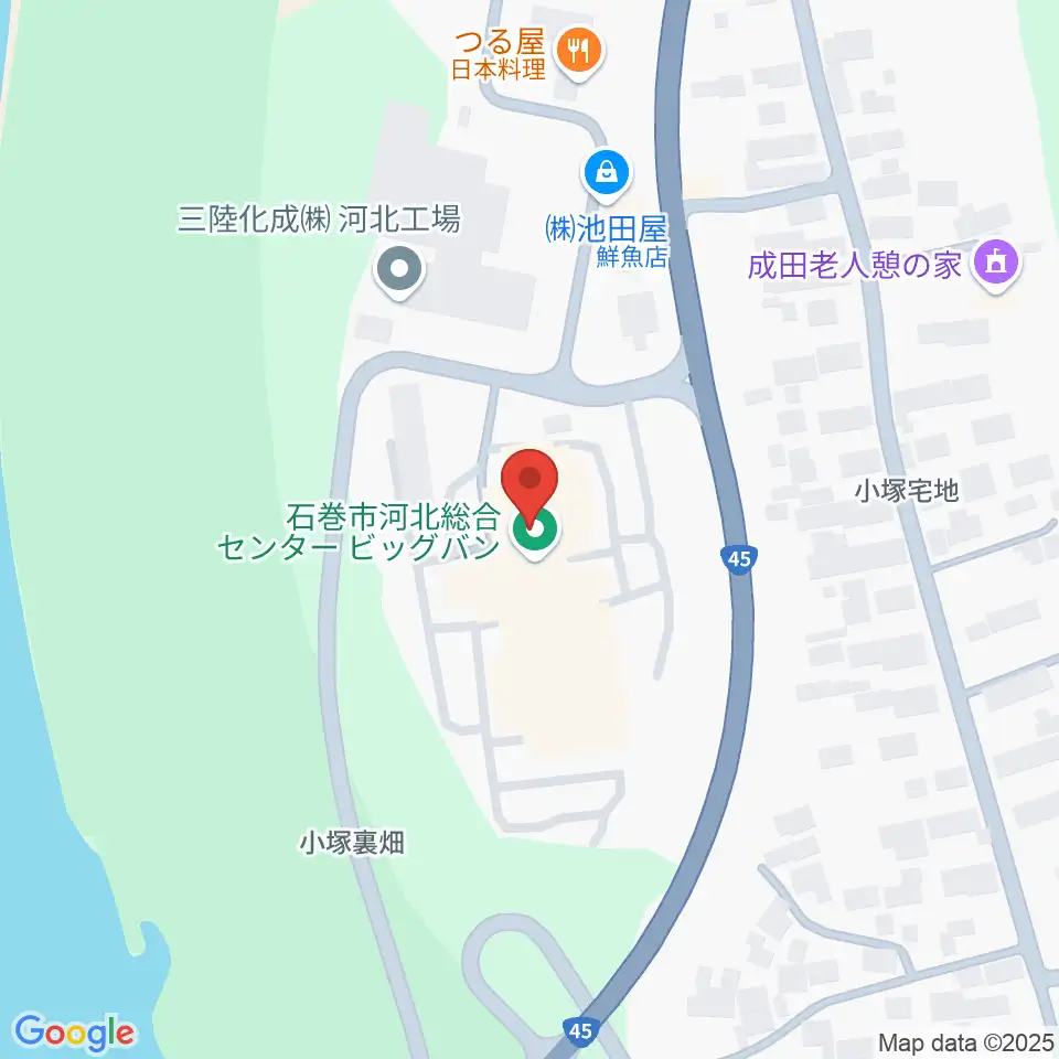 河北総合センター ビッグバン周辺の駐車場・コインパーキング一覧地図