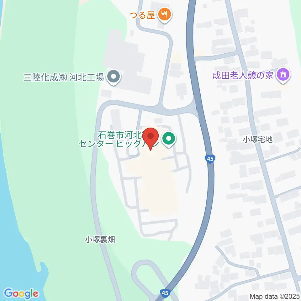 河北総合センター ビッグバン周辺の駐車場・コインパーキング一覧地図