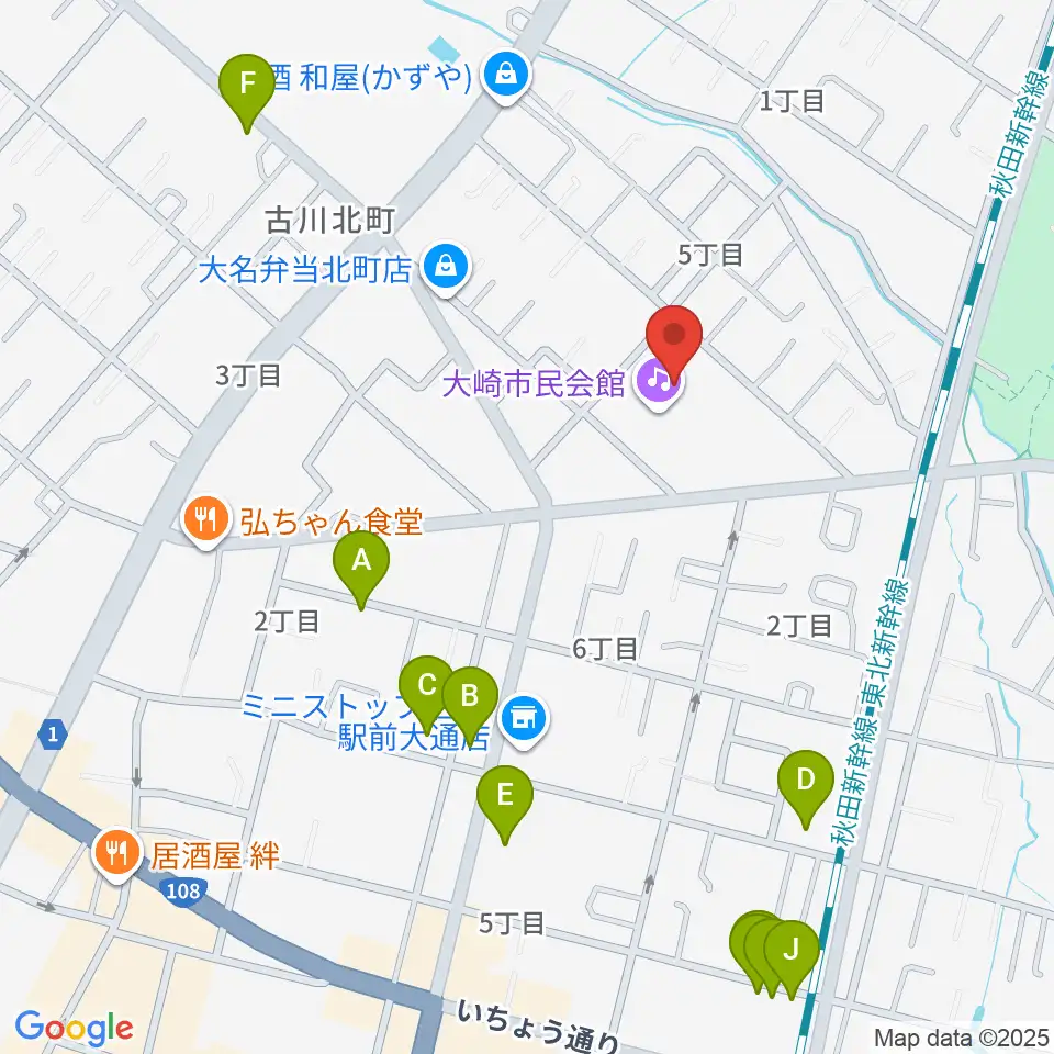 村田工務所 パタ崎さんHall おおさき周辺の駐車場・コインパーキング一覧地図