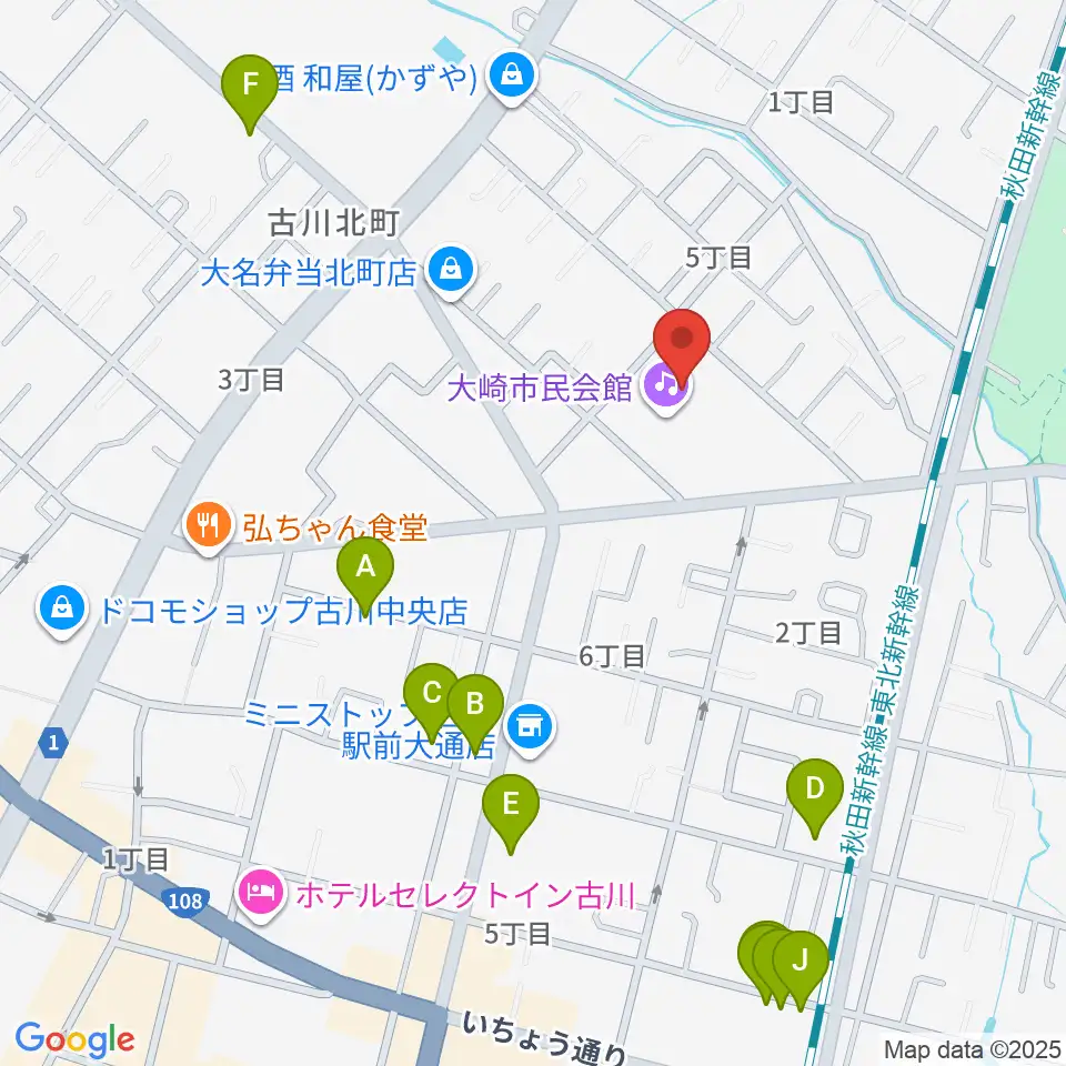 村田工務所 パタ崎さんHall おおさき周辺の駐車場・コインパーキング一覧地図