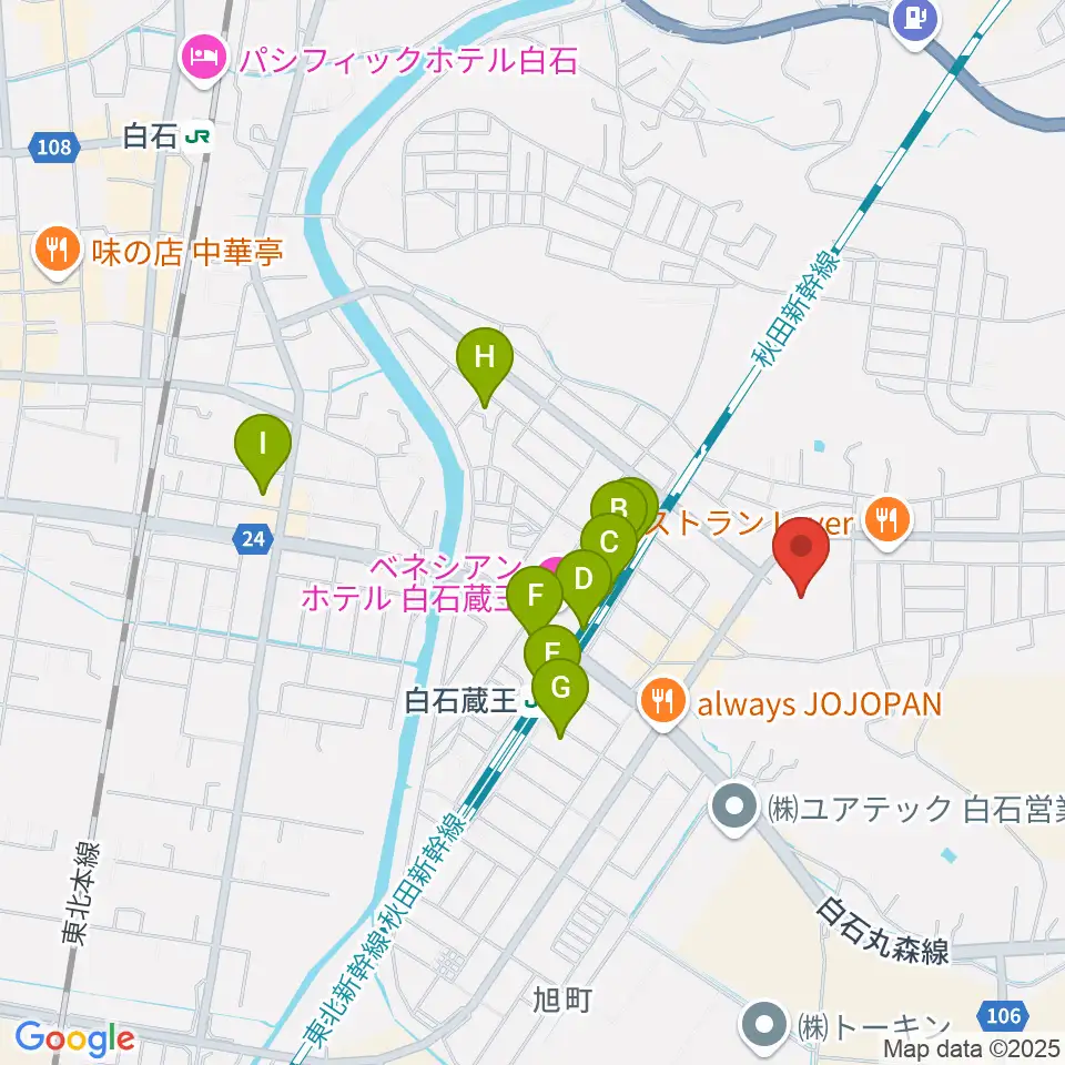 ホワイトキューブ周辺の駐車場・コインパーキング一覧地図