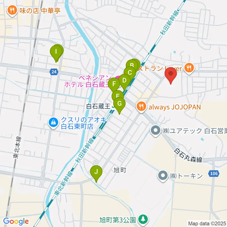 ホワイトキューブ周辺の駐車場・コインパーキング一覧地図