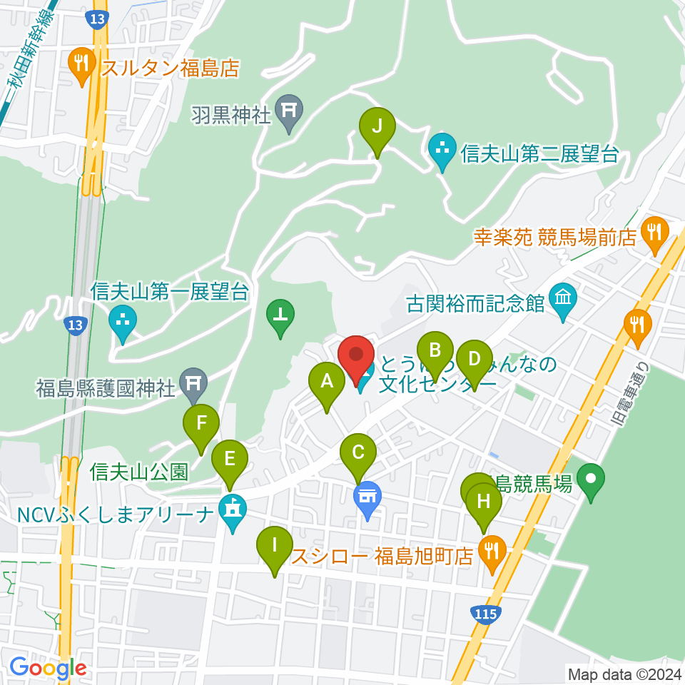 とうほう・みんなの文化センター周辺の駐車場・コインパーキング一覧地図