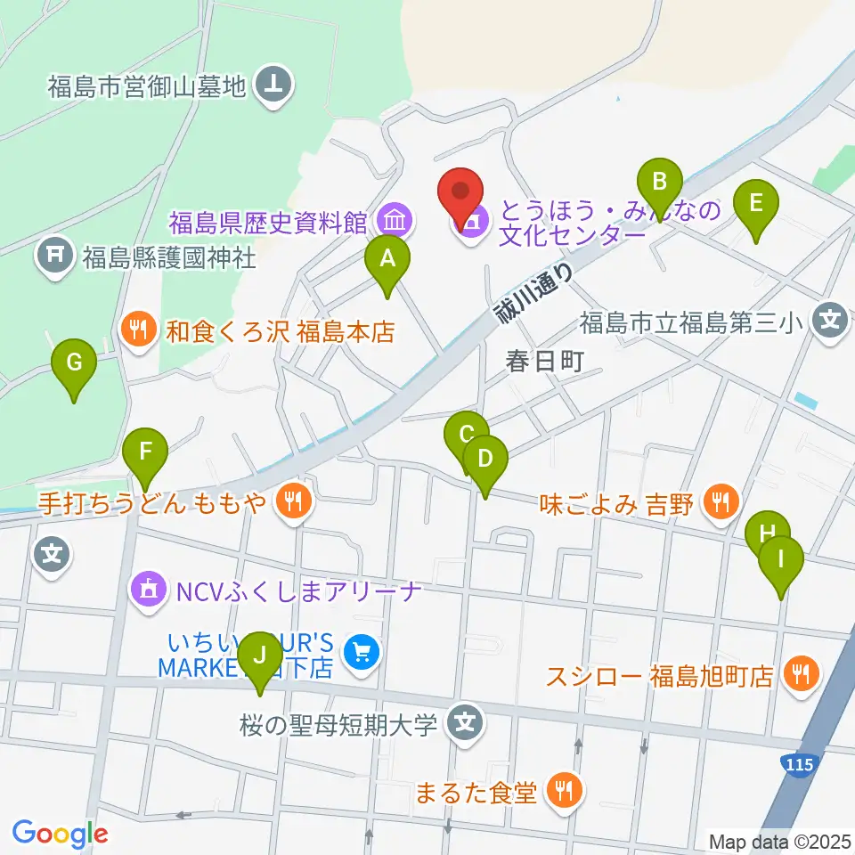 とうほう・みんなの文化センター周辺の駐車場・コインパーキング一覧地図