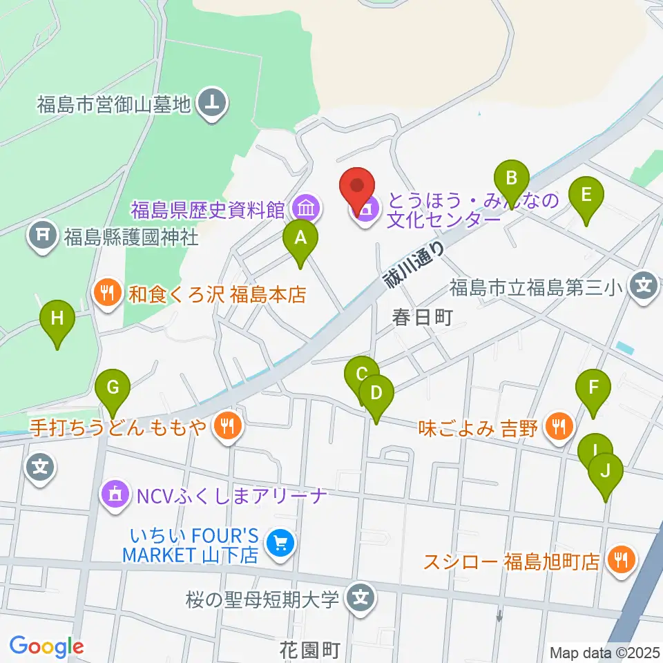 とうほう・みんなの文化センター周辺の駐車場・コインパーキング一覧地図
