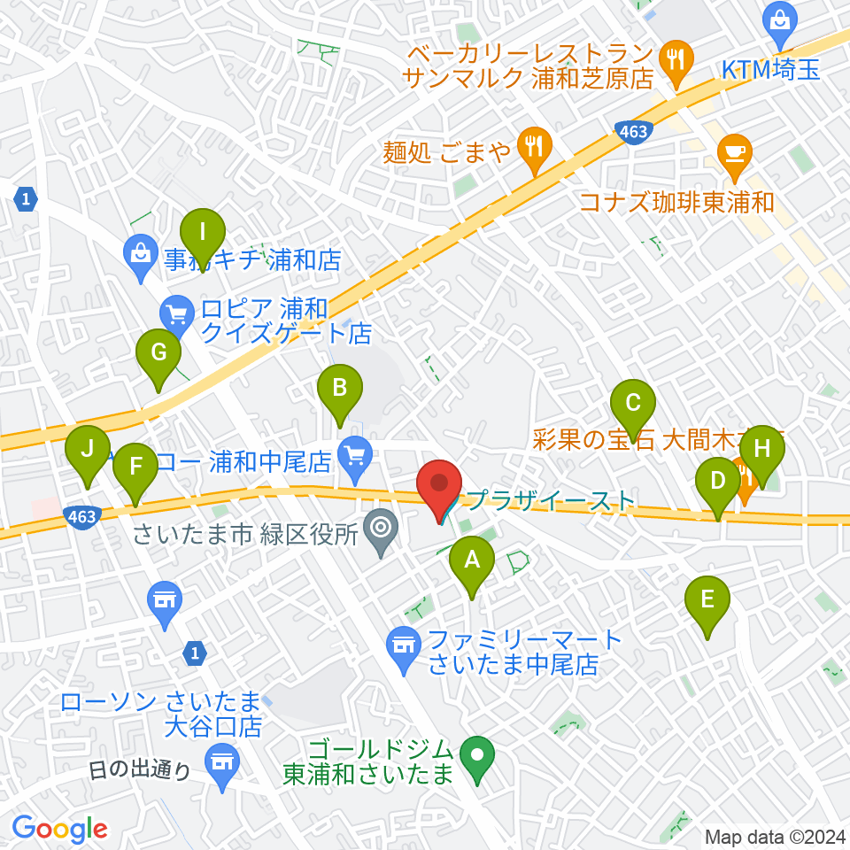 プラザイースト周辺の駐車場・コインパーキング一覧地図