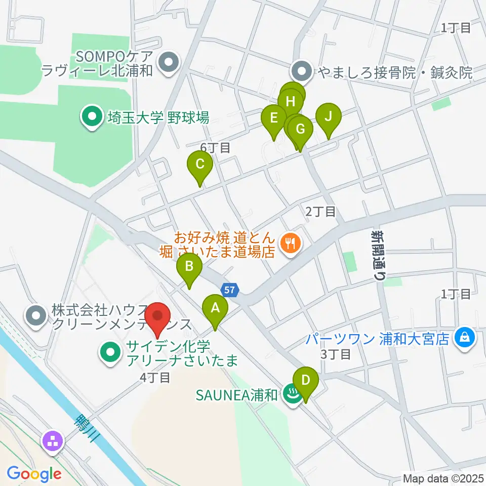 プラザウエスト周辺の駐車場・コインパーキング一覧地図