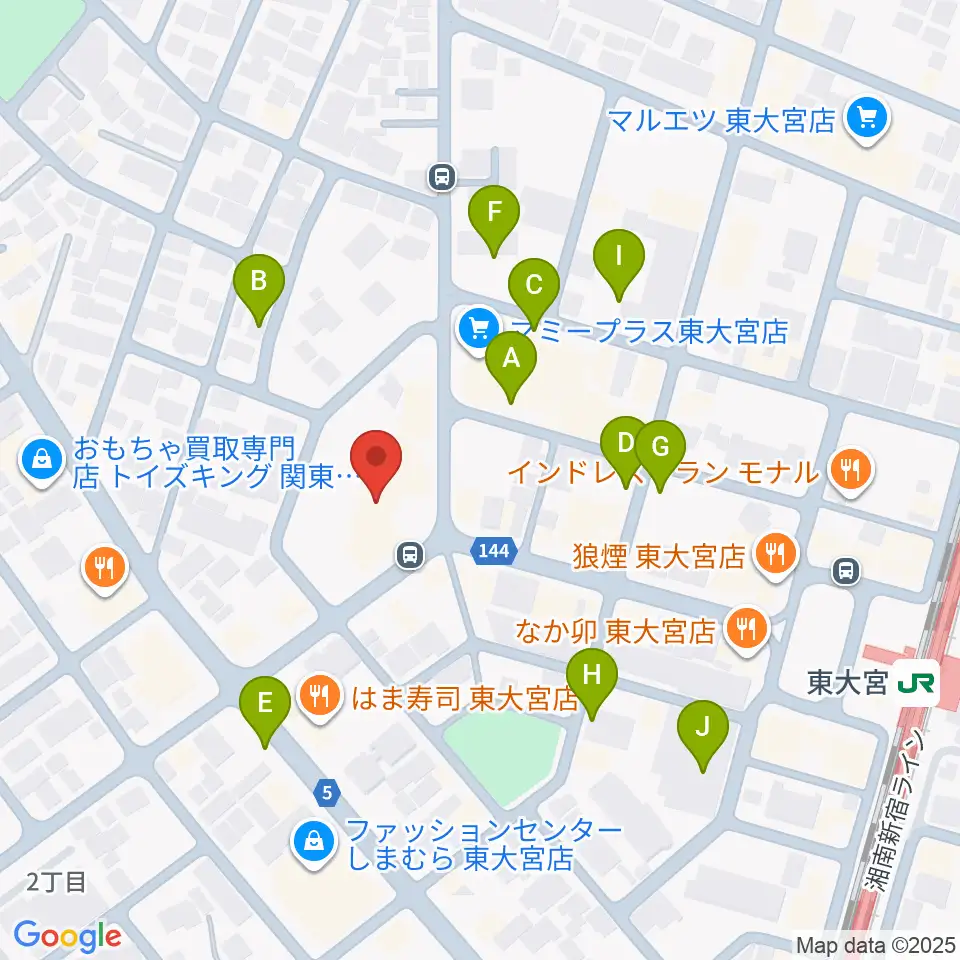 東大宮コミュニティセンター周辺の駐車場・コインパーキング一覧地図