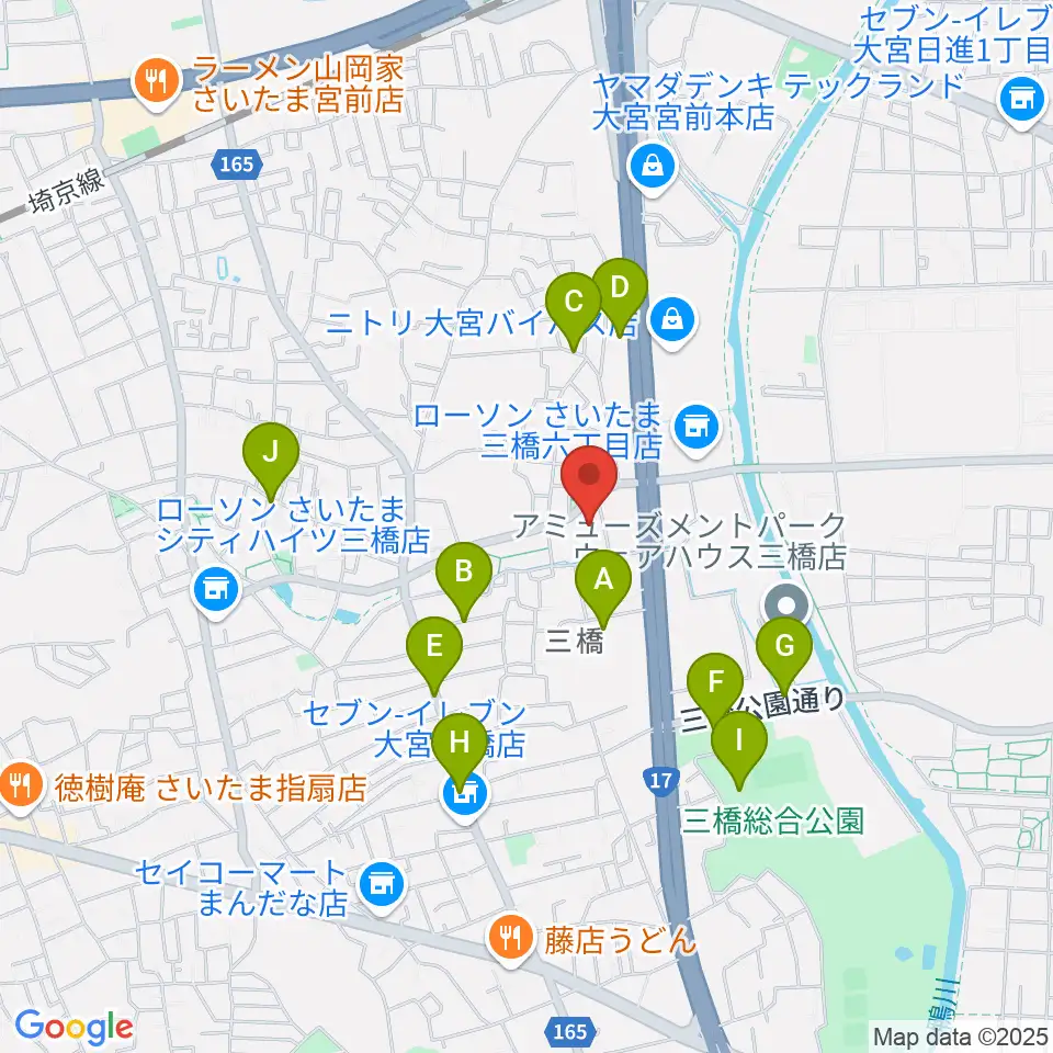 さいたま市西部文化センター周辺の駐車場・コインパーキング一覧地図