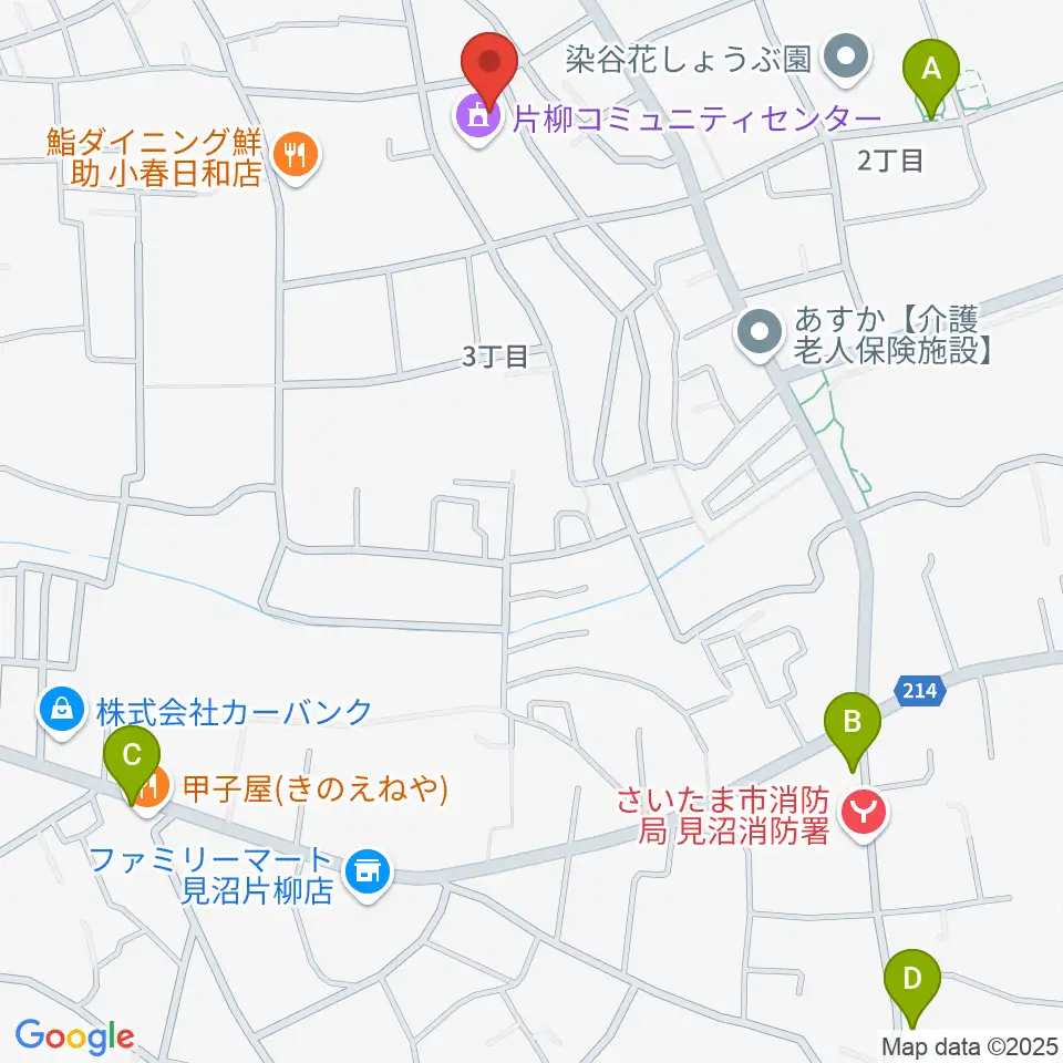 片柳コミュニティセンター 周辺の駐車場・コインパーキング一覧地図