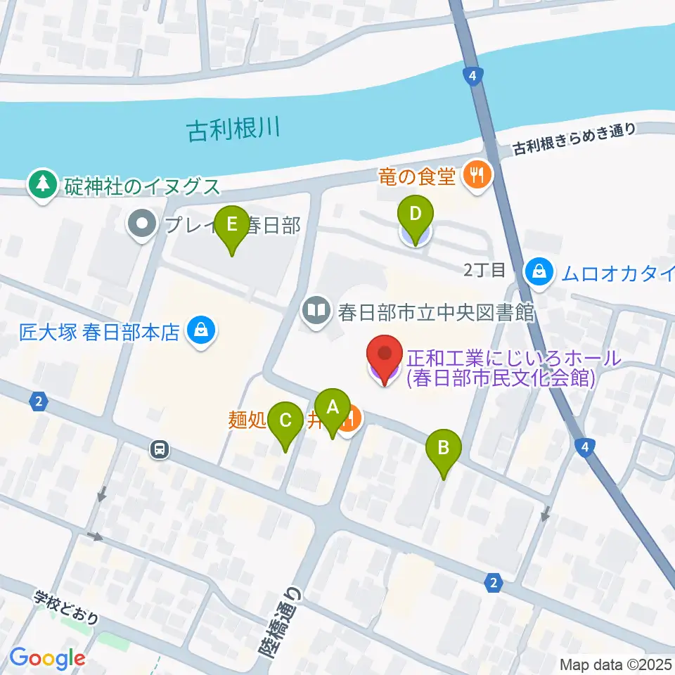 正和工業にじいろホール周辺の駐車場・コインパーキング一覧地図