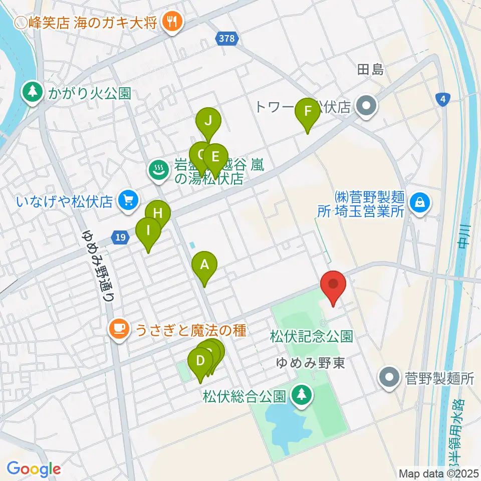田園ホール・エローラ周辺の駐車場・コインパーキング一覧地図