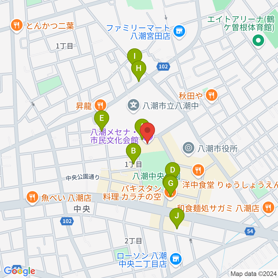 八潮メセナ周辺の駐車場・コインパーキング一覧地図