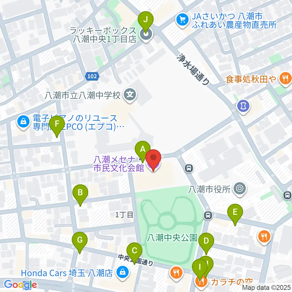 八潮メセナ周辺の駐車場・コインパーキング一覧地図