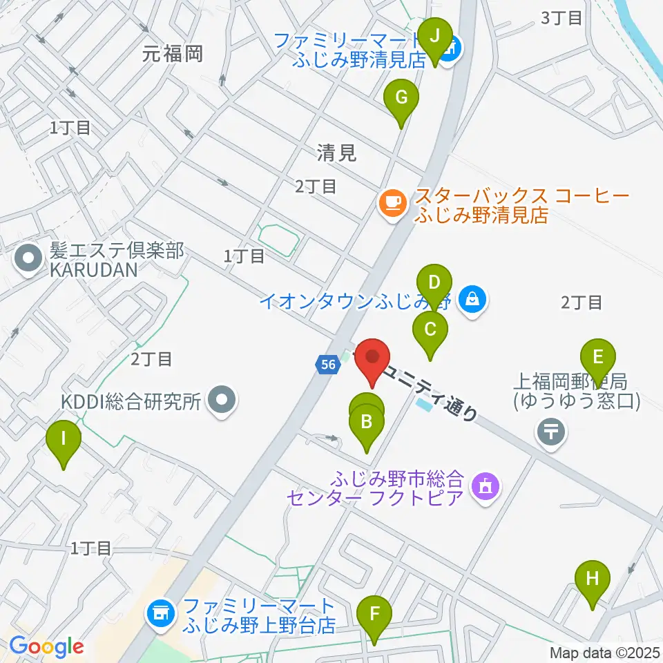 ふじみ野ステラ・イースト周辺の駐車場・コインパーキング一覧地図