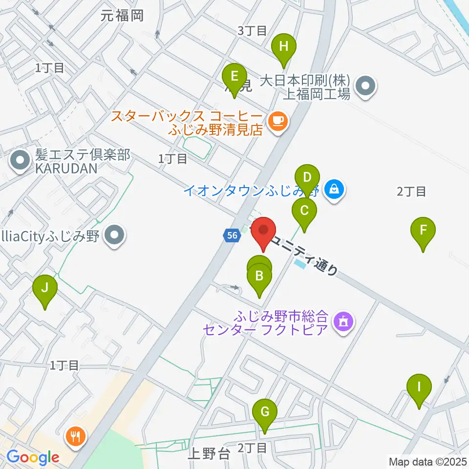 ふじみ野ステラ・イースト周辺の駐車場・コインパーキング一覧地図