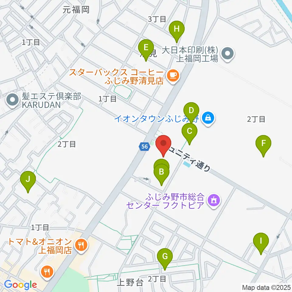 ふじみ野ステラ・イースト周辺の駐車場・コインパーキング一覧地図