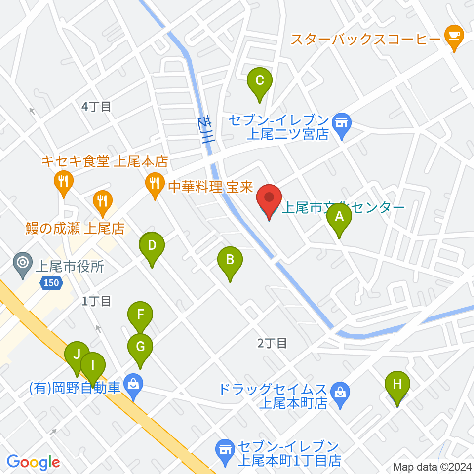 あげお富士住建ホール周辺の駐車場・コインパーキング一覧地図