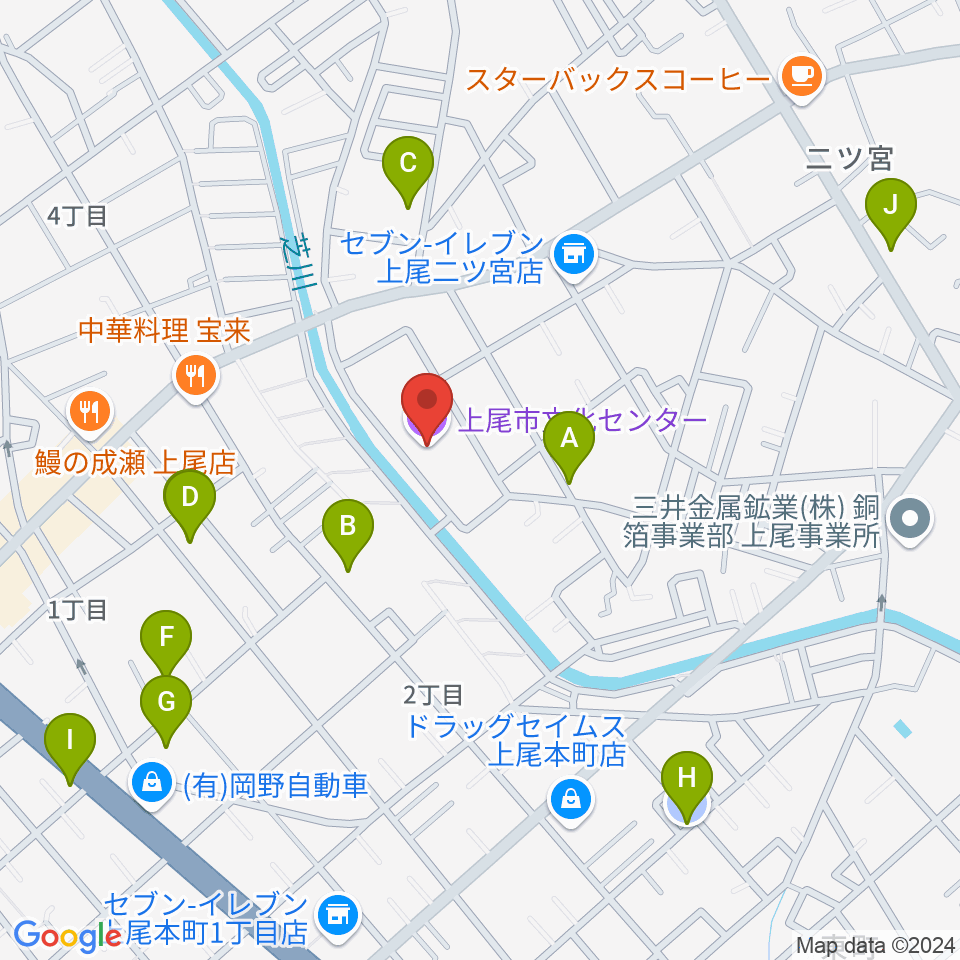 あげお富士住建ホール周辺の駐車場・コインパーキング一覧地図