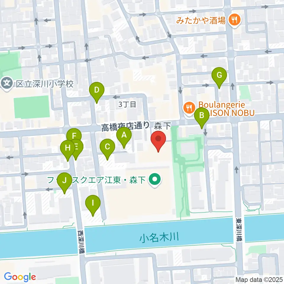 森下文化センター周辺の駐車場・コインパーキング一覧地図