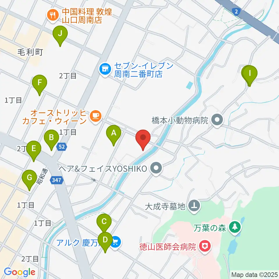 グランドミック周南楽器 御弓店周辺の駐車場・コインパーキング一覧地図