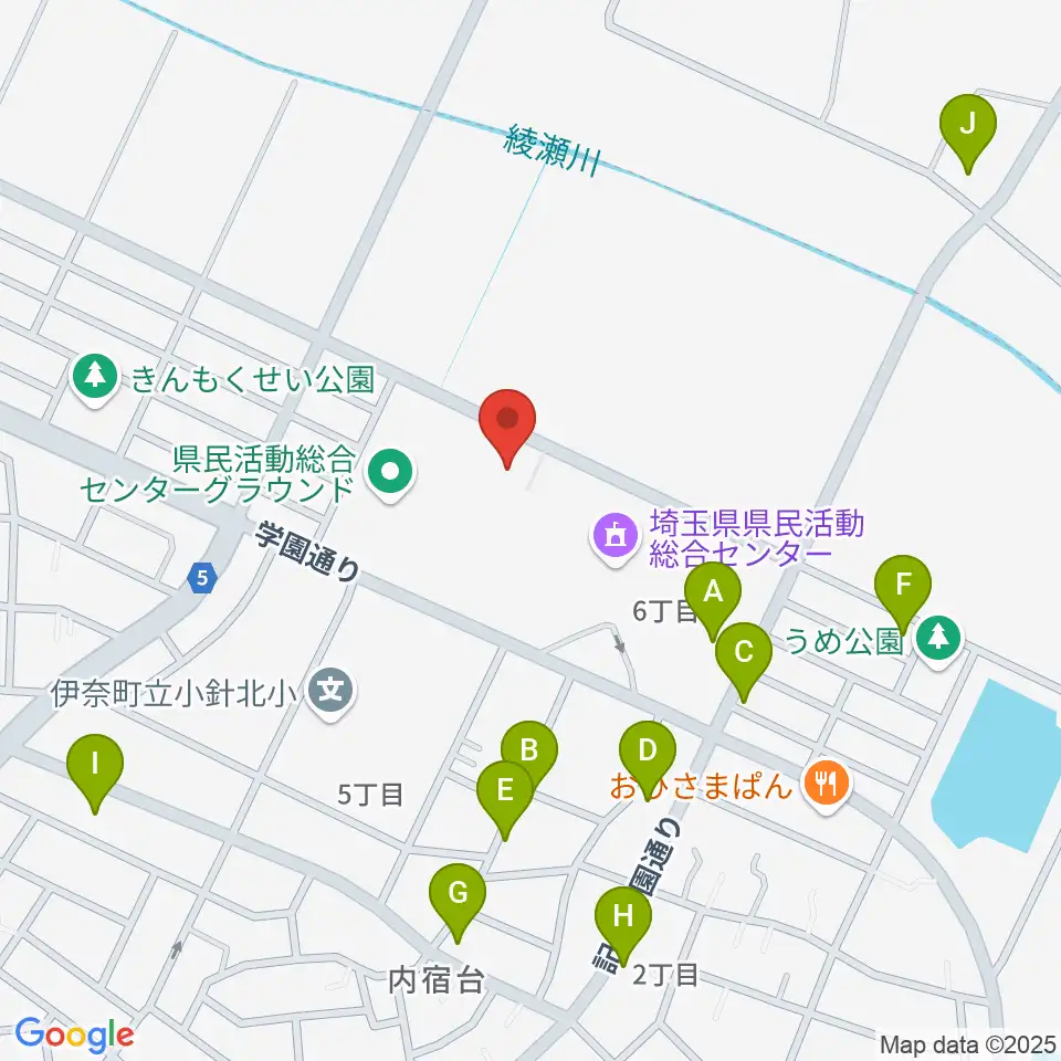 埼玉県県民活動総合センター周辺の駐車場・コインパーキング一覧地図
