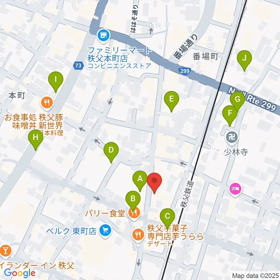秩父ladderladder周辺の駐車場・コインパーキング一覧地図